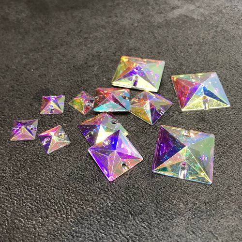 Quadrat, Acryl, crystal AB