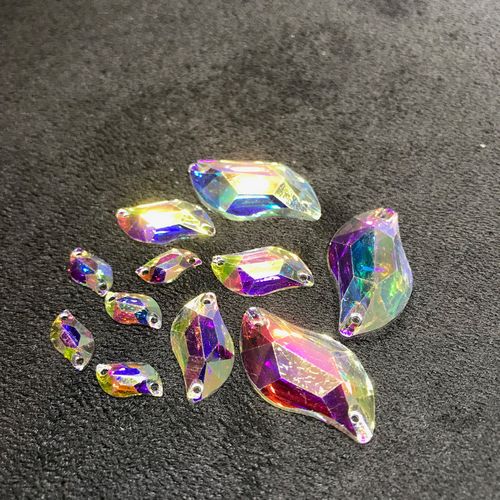 S-Leaf, Acryl, crystal AB
